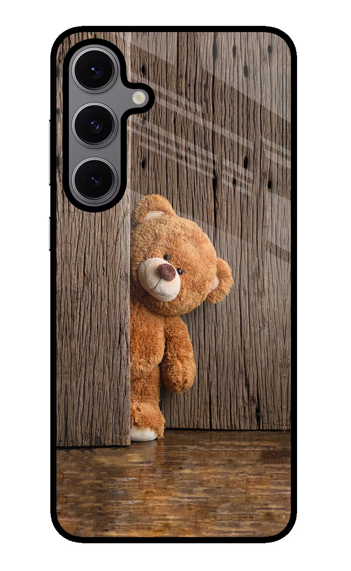 Teddy Wooden Samsung S24 FE 5G Glass Case