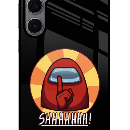 Among Us Shhh! Samsung S24 FE 5G Glass Case