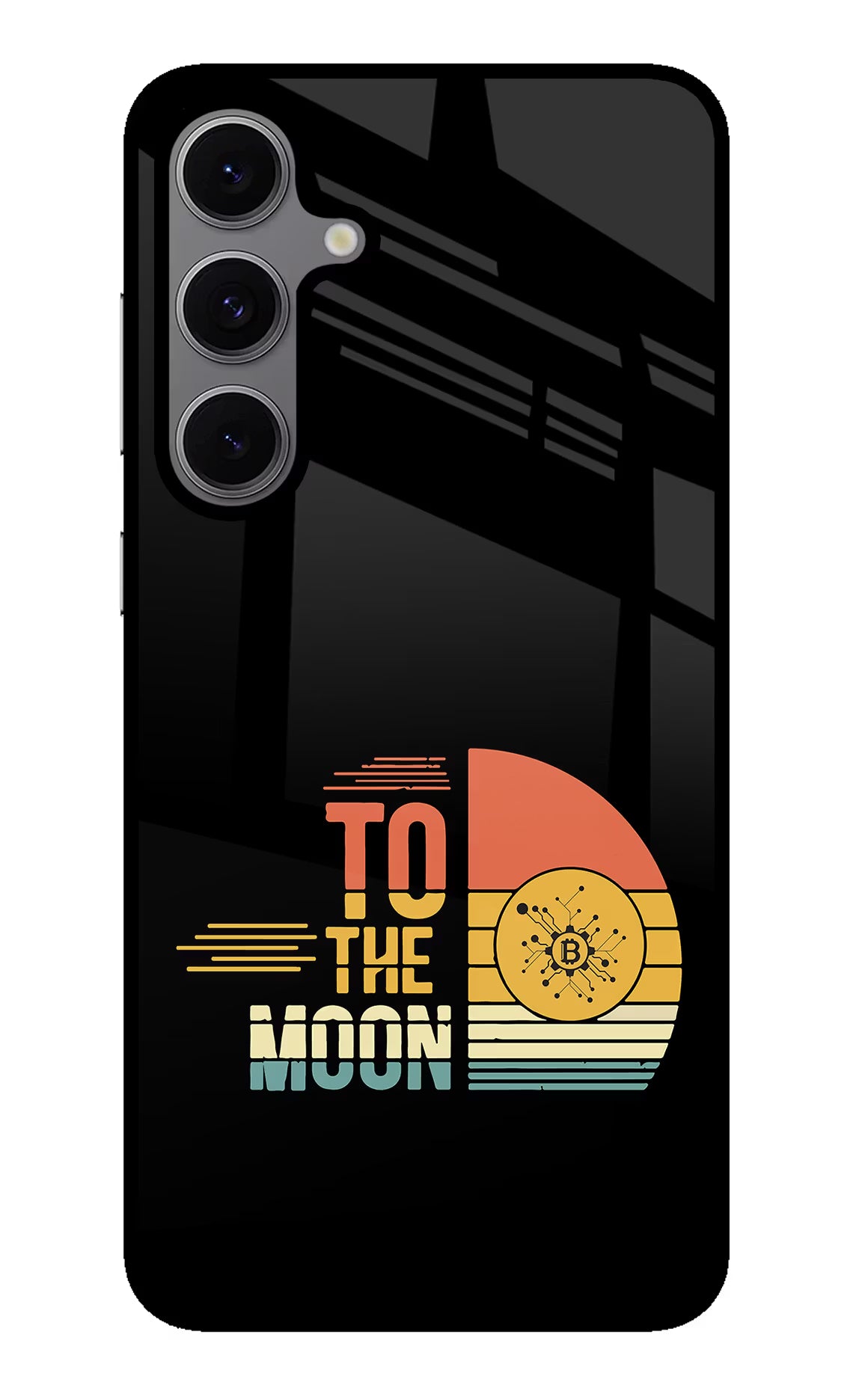 To the Moon Samsung S24 FE 5G Glass Case Back Cover by Casekaro