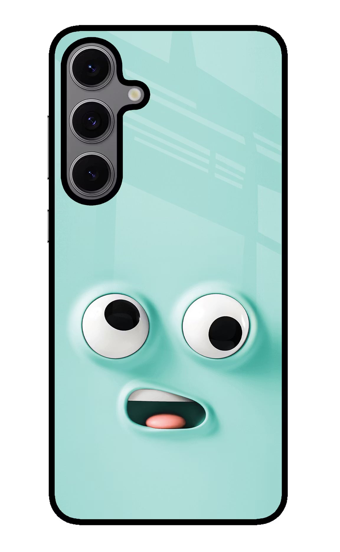 Funny Cartoon Samsung S24 FE 5G Glass Case Back Cover by Casekaro