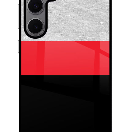 Tri Color Pattern Samsung S24 FE 5G Glass Case