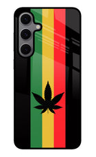 Weed Flag Samsung S24 FE 5G Glass Case