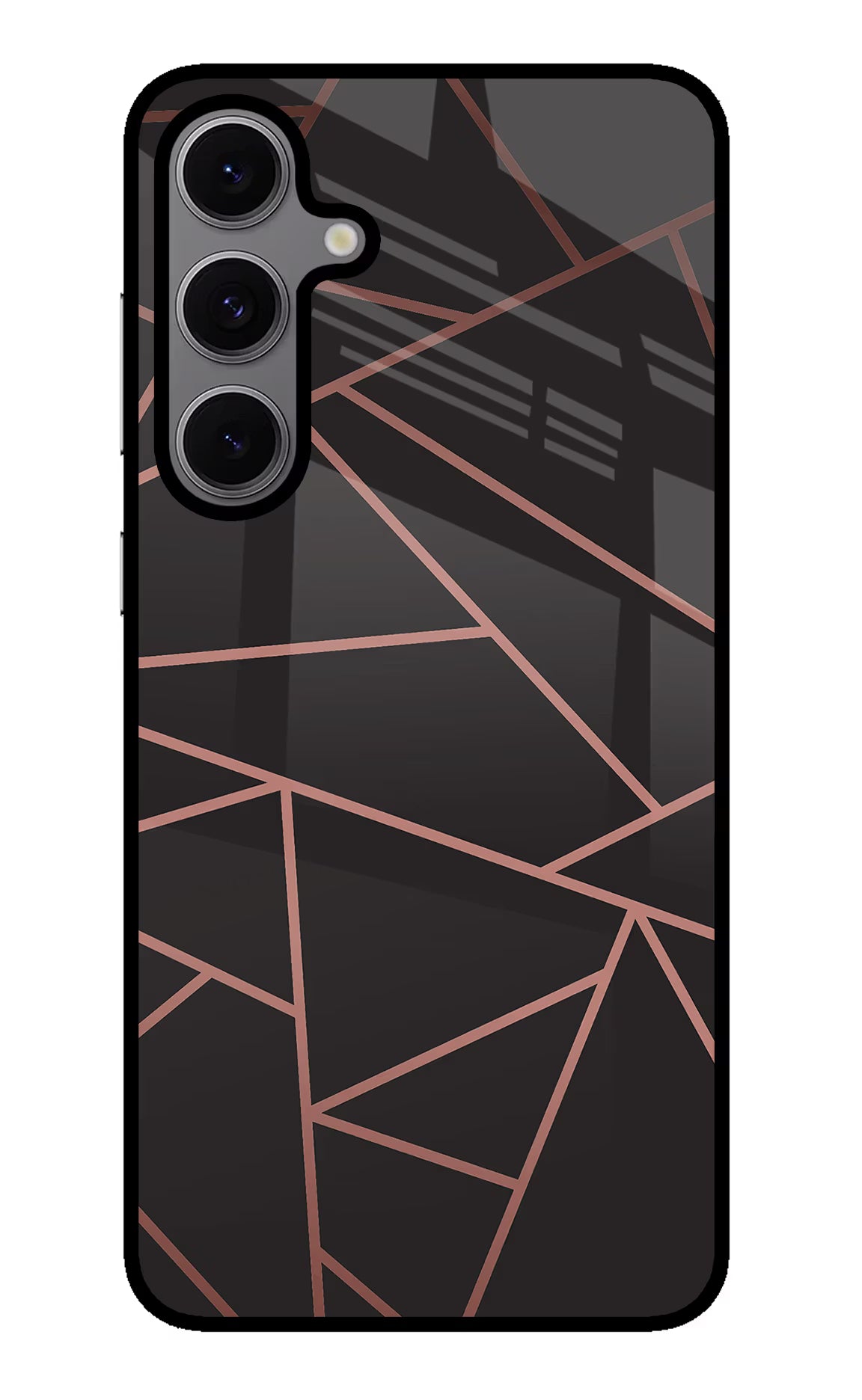 Geometric Pattern Samsung S24 FE 5G Glass Case Back Cover by Casekaro