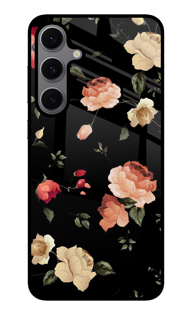Flowers Samsung S24 FE 5G Glass Case