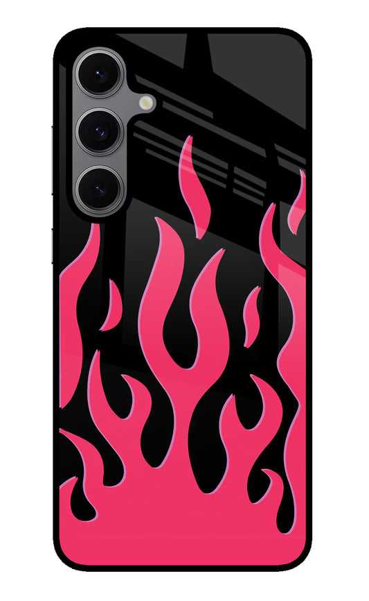 Fire Flames Samsung S24 FE 5G Glass Case