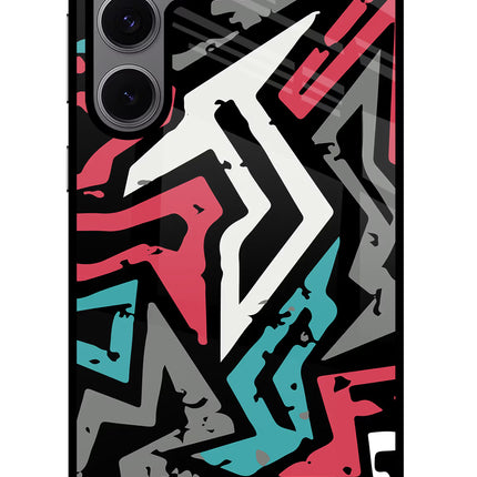 Geometric Graffiti Samsung S24 FE 5G Glass Case