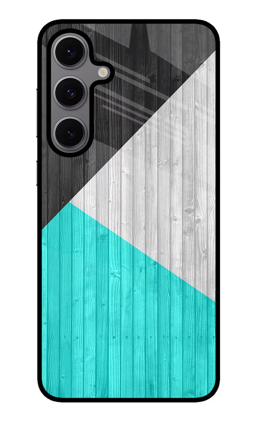 Wooden Abstract Samsung S24 FE 5G Glass Case