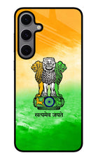 Satyamev Jayate Flag Samsung S24 FE 5G Glass Case