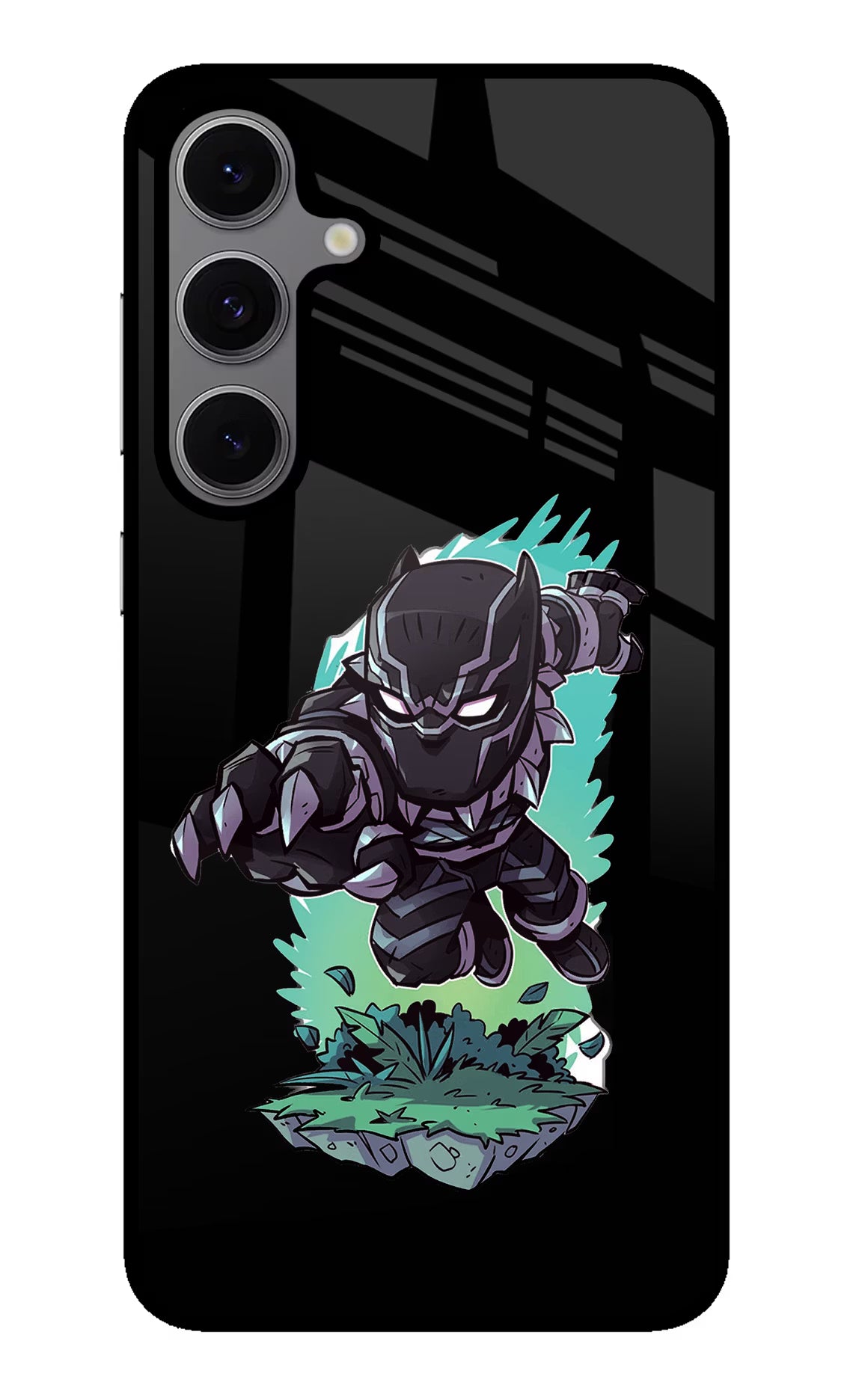 Black Panther Samsung S24 FE 5G Glass Case Back Cover by Casekaro