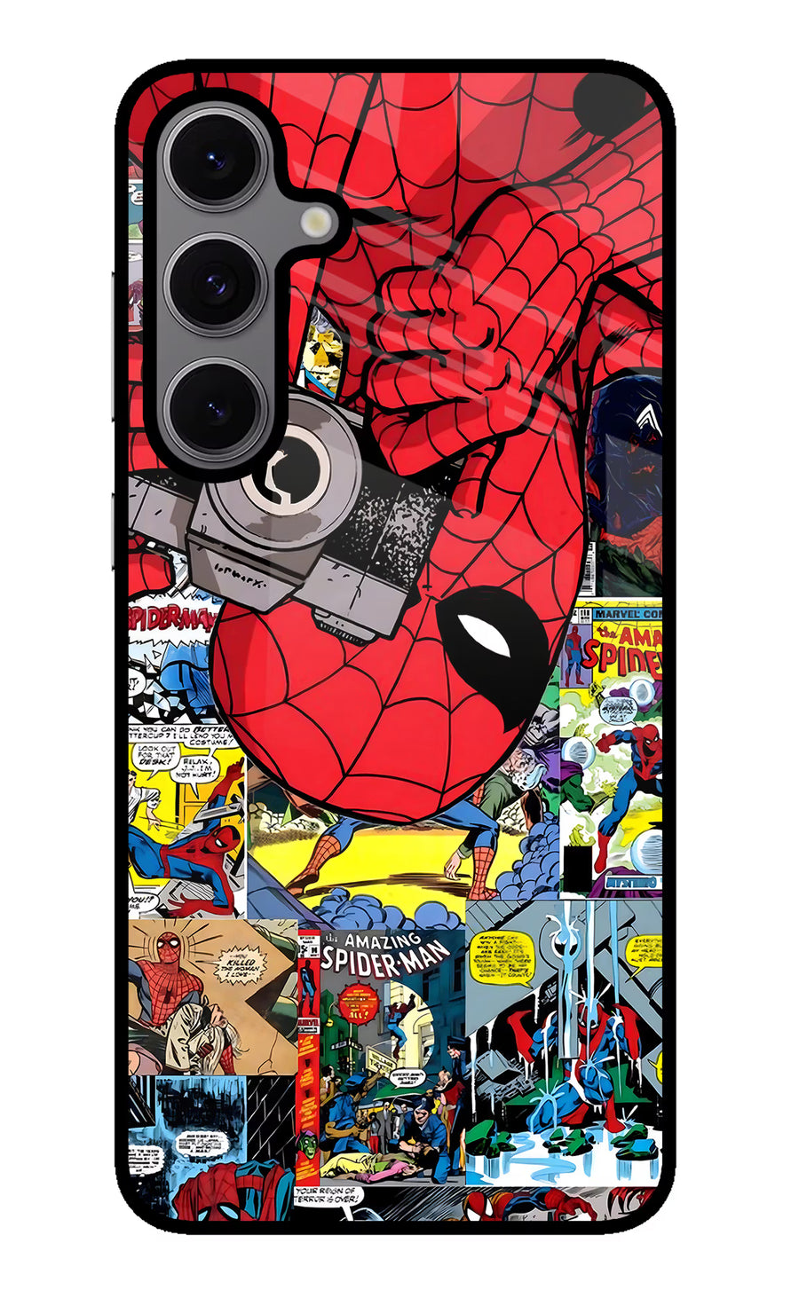 Spider Man Samsung S24 FE 5G Back Cover, Glass case