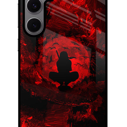Itachi Uchiha Samsung S24 FE 5G Glass Case Back Cover by Casekaro