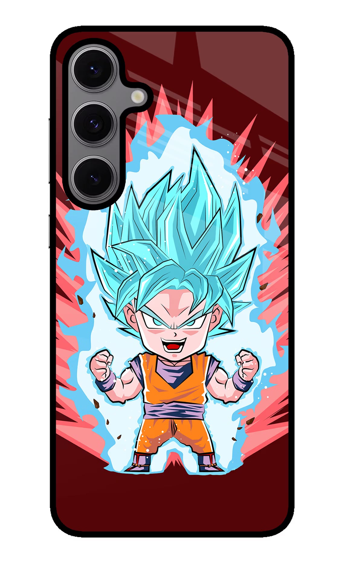 Goku Little Samsung S24 FE 5G Glass Case
