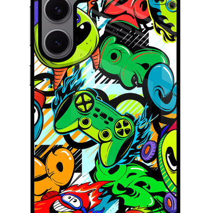Game Doodle Samsung S24 FE 5G Glass Case