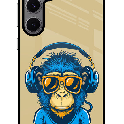 Monkey Headphone Samsung S24 FE 5G Glass Case