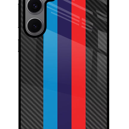 BMW Stripes Pattern Samsung S24 FE 5G Glass Case