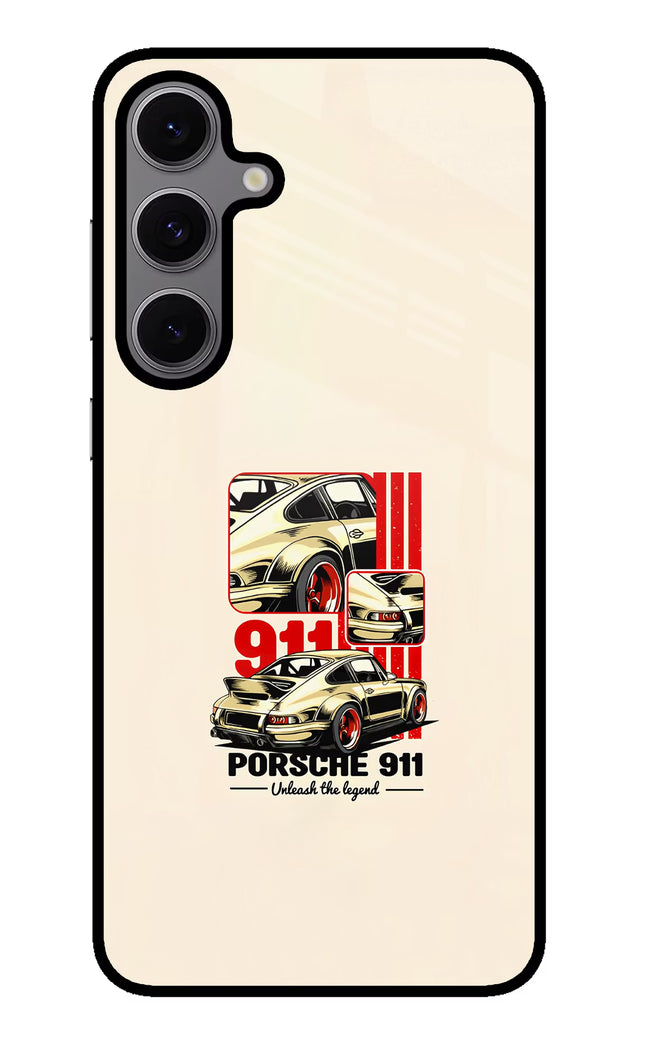 Classic Porsche 911 Samsung S24 FE 5G Glass Case