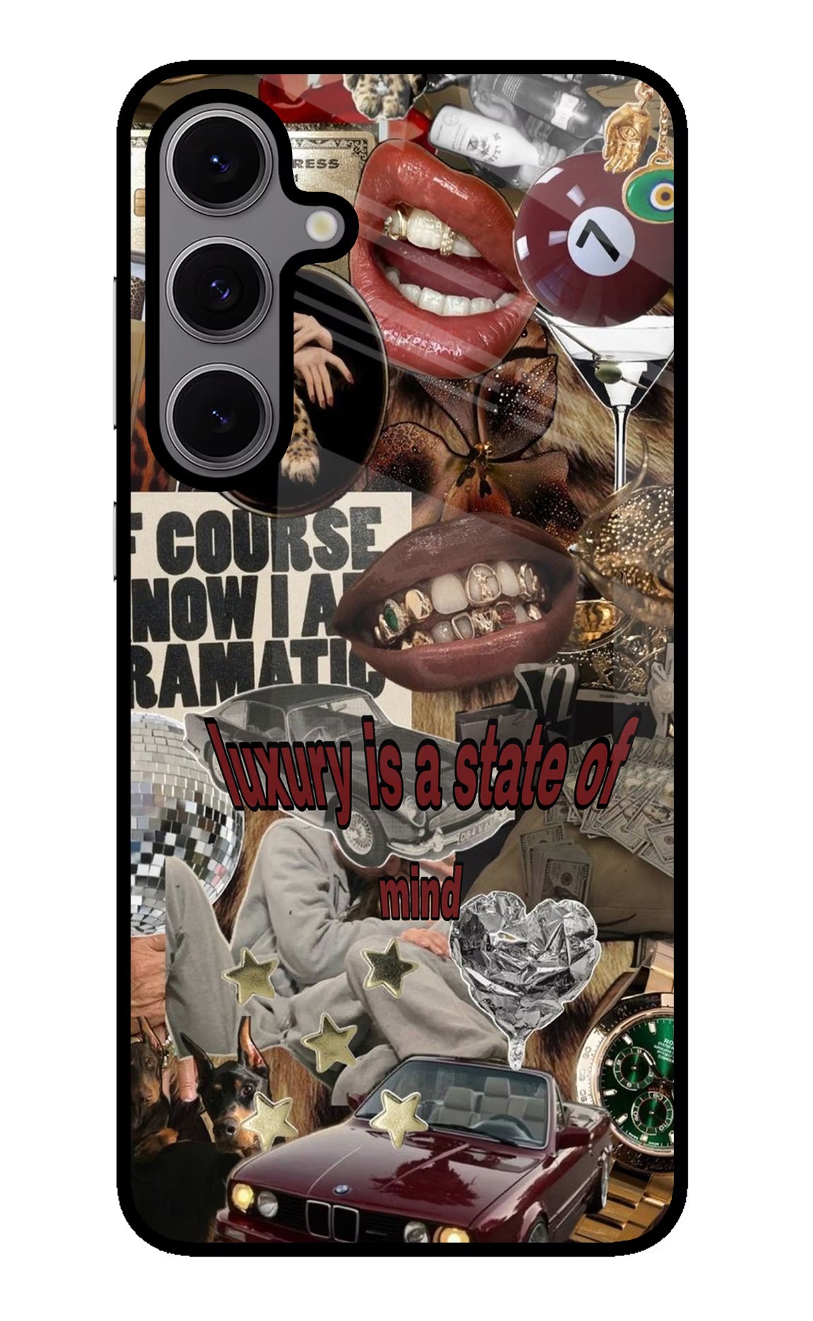 Luxury Samsung S24 FE 5G Glass Case