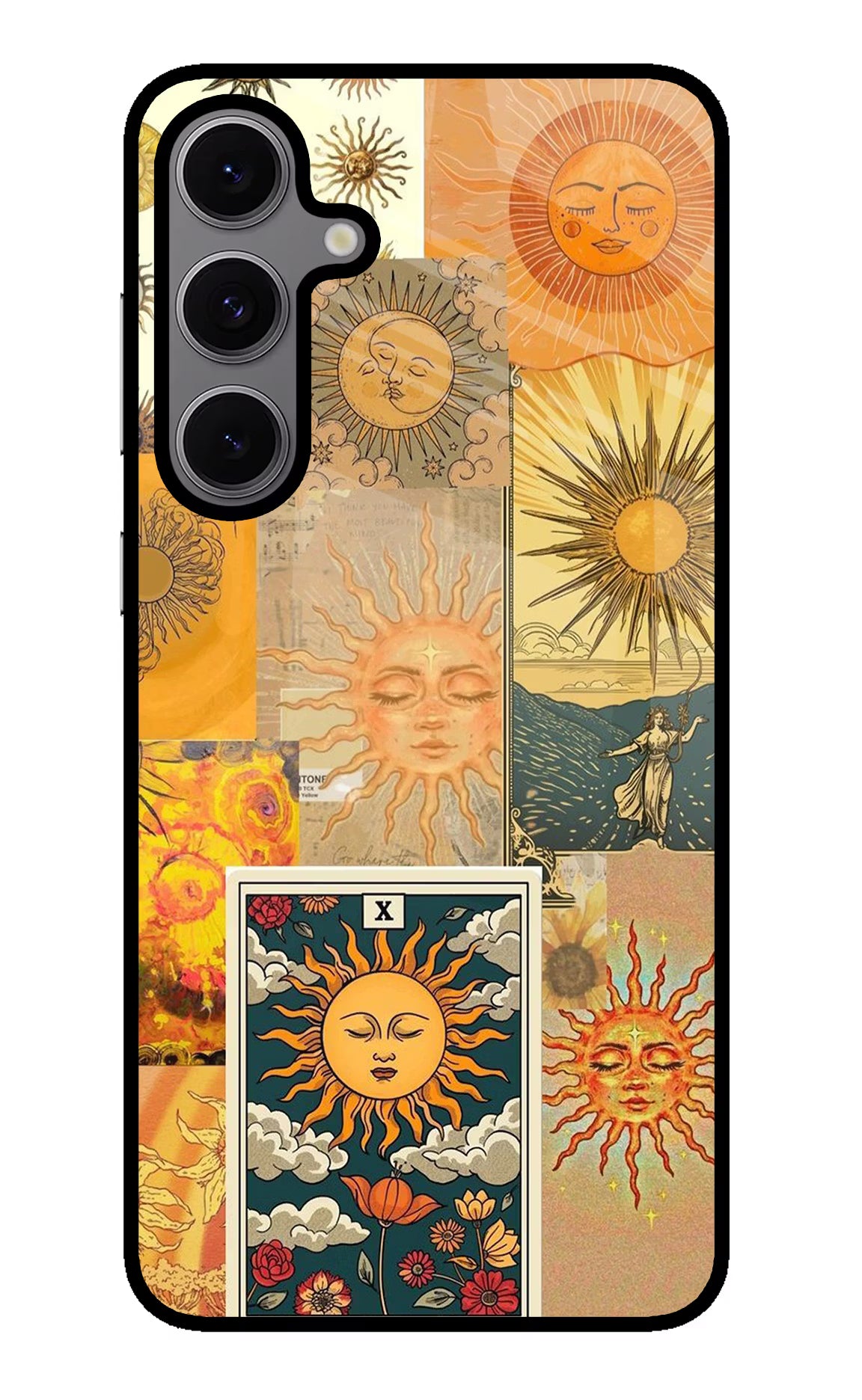 Sun Samsung S24 FE 5G Glass Case Back Cover by Casekaro