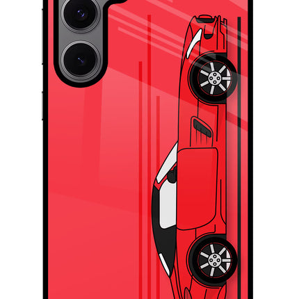 Red Velocity Samsung S24 FE 5G Glass Case