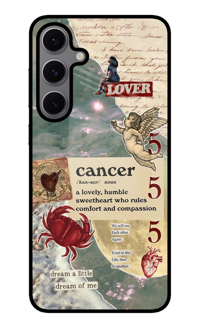 Cancer Zodiac Samsung S24 FE 5G Glass Case