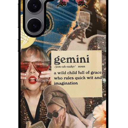 Gemini Zodiac Samsung S24 FE 5G Glass Case