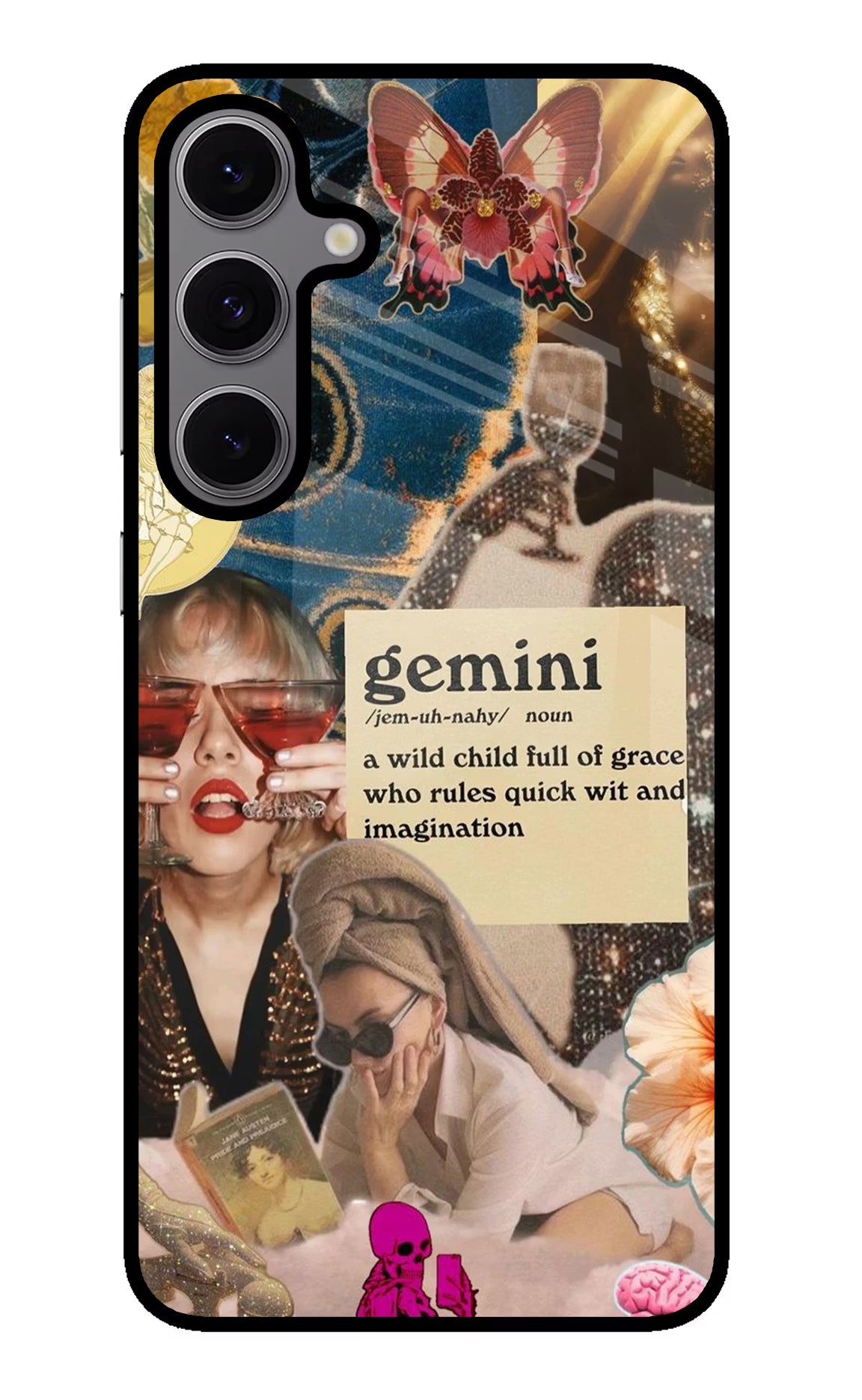 Gemini Zodiac Samsung S24 FE 5G Glass Case
