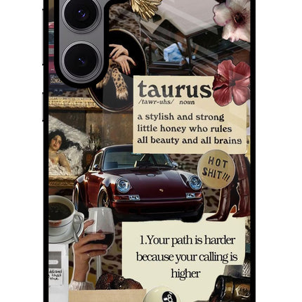 Taurus Zodiac Samsung S24 FE 5G Glass Case