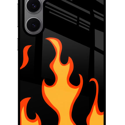Fired Up – Black Samsung S24 FE 5G Glass Case