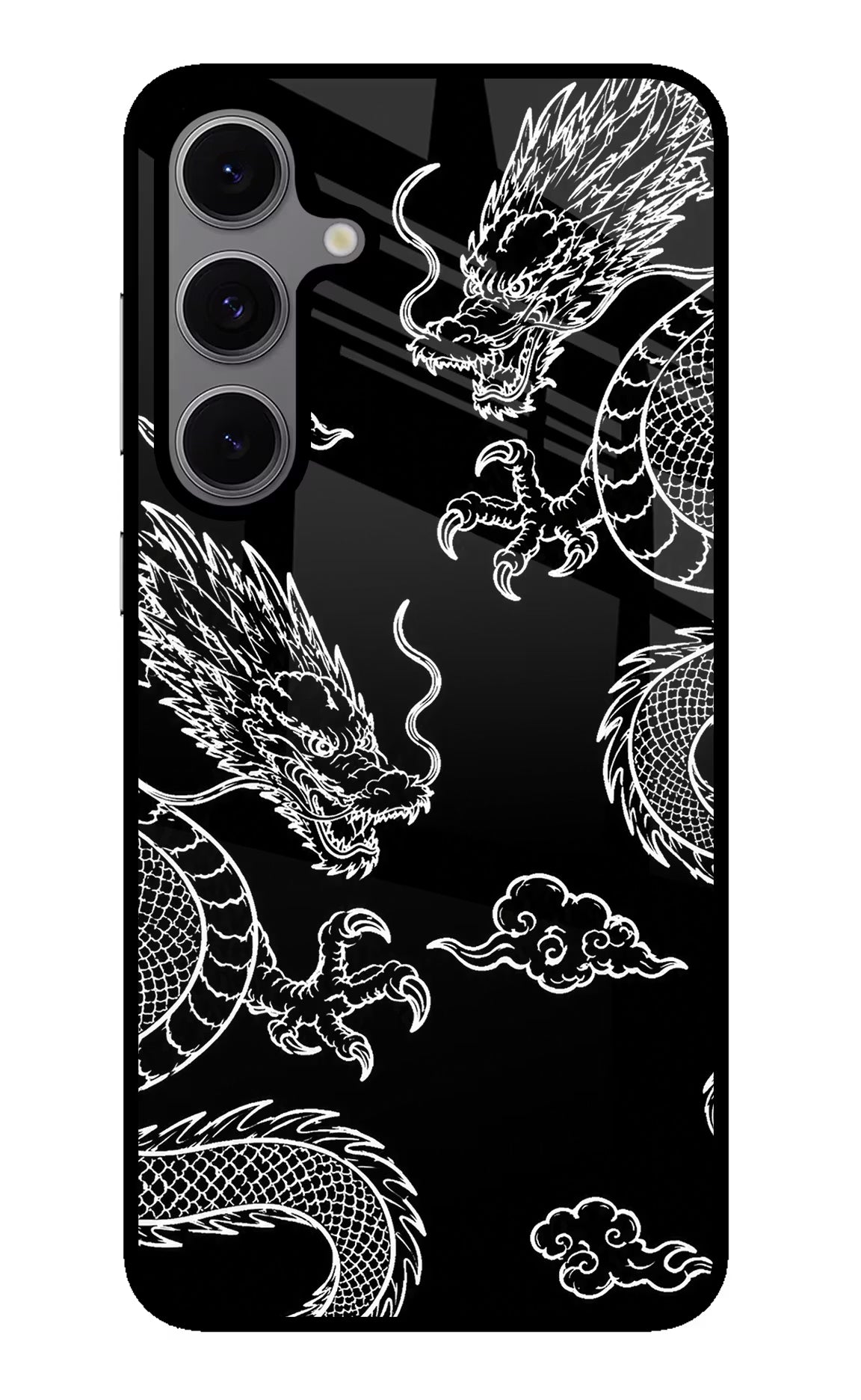 Twin Dragons Samsung S24 FE 5G Glass Case