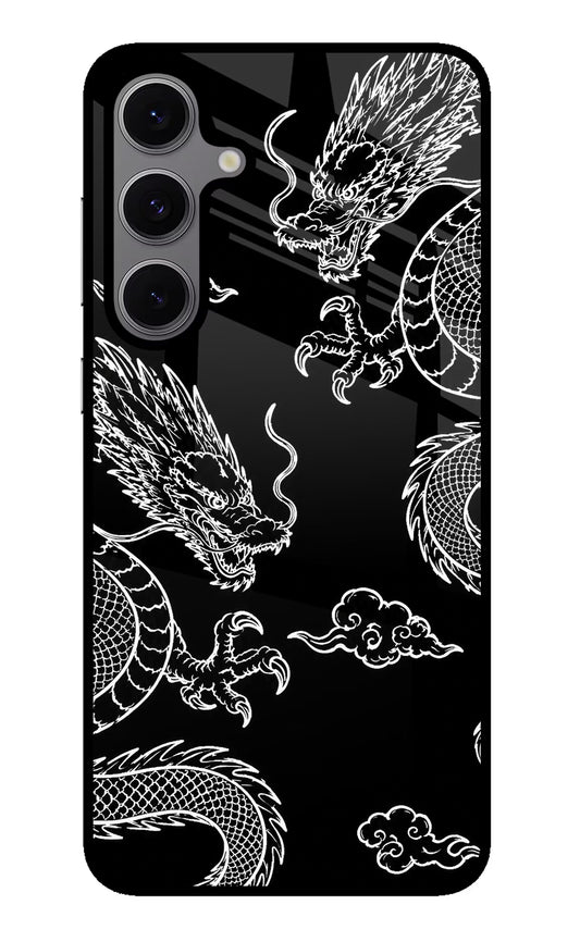 Twin Dragons Samsung S24 FE 5G Glass Case