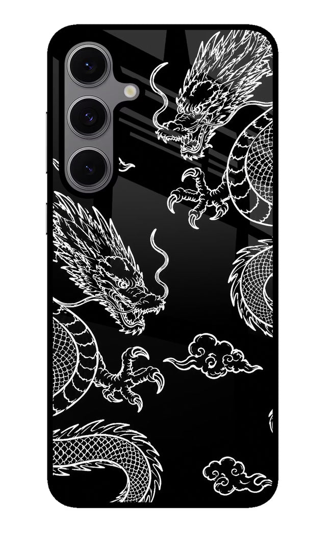 Twin Dragons Samsung S24 FE 5G Glass Case