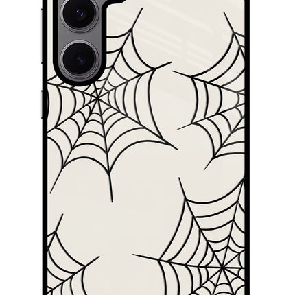Spider Web Samsung S24 FE 5G Glass Case Back Cover by Casekaro