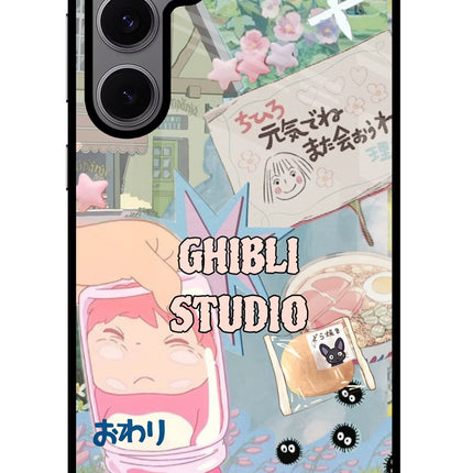 Studio Ghibli Samsung S24 FE 5G Glass Case Back Cover by Casekaro