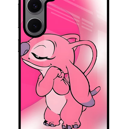 Angel Hug Samsung S24 FE 5G Glass Case Back Cover by Casekaro