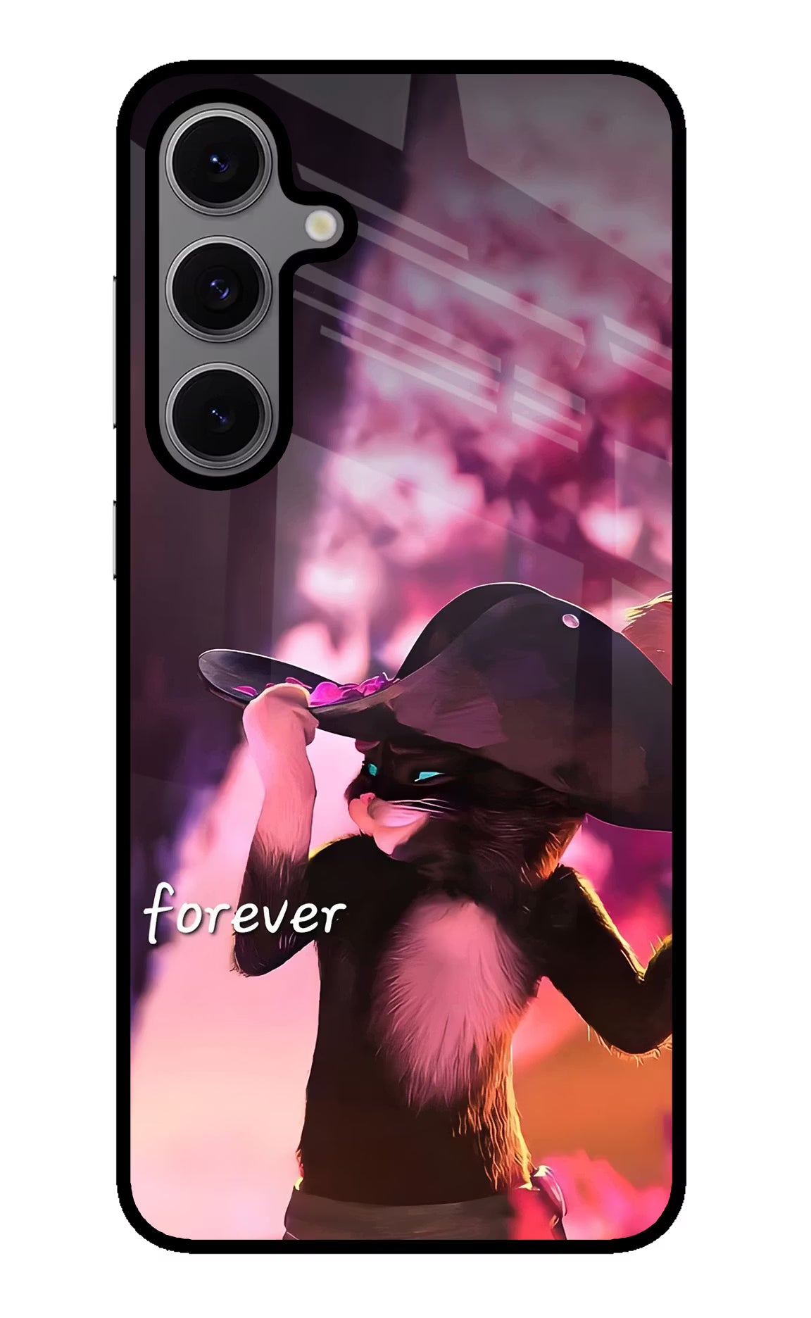 Forever Cat Samsung S24 FE 5G Glass Case