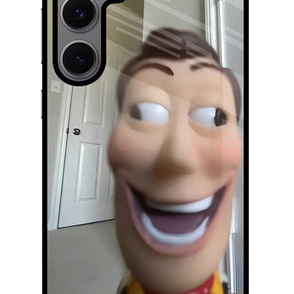 Side Eye Woody Samsung S24 FE 5G Glass Case Back Cover by Casekaro