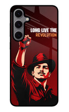 Bhagat Singh Revolution Samsung S24 FE 5G Glass Case