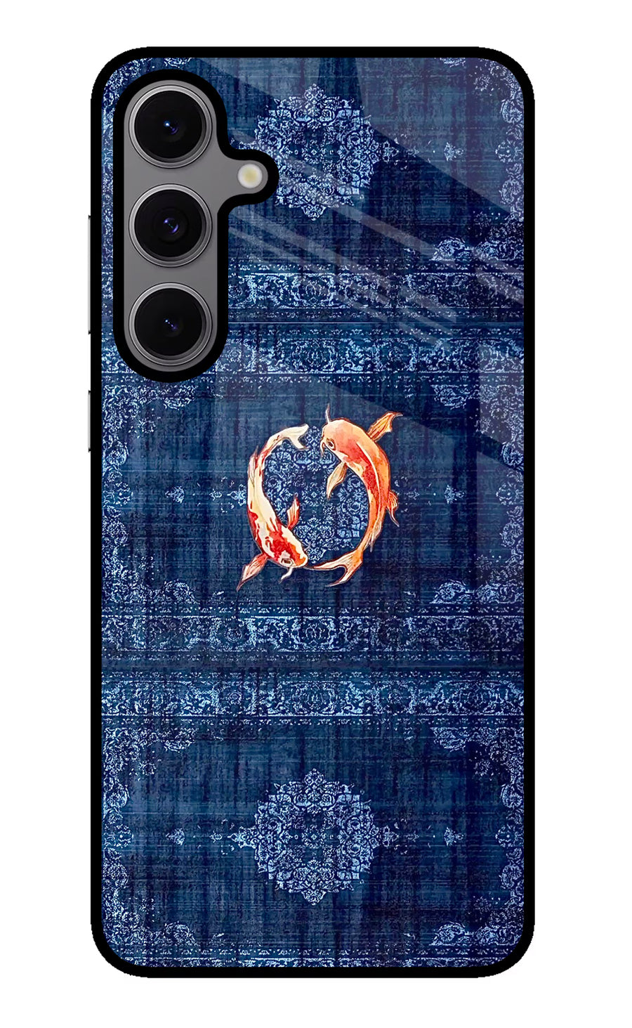 Koi Blue Samsung S24 FE 5G Back Cover, Glass case