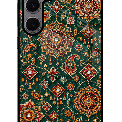 Green Pataka Samsung S24 FE 5G Glass Case