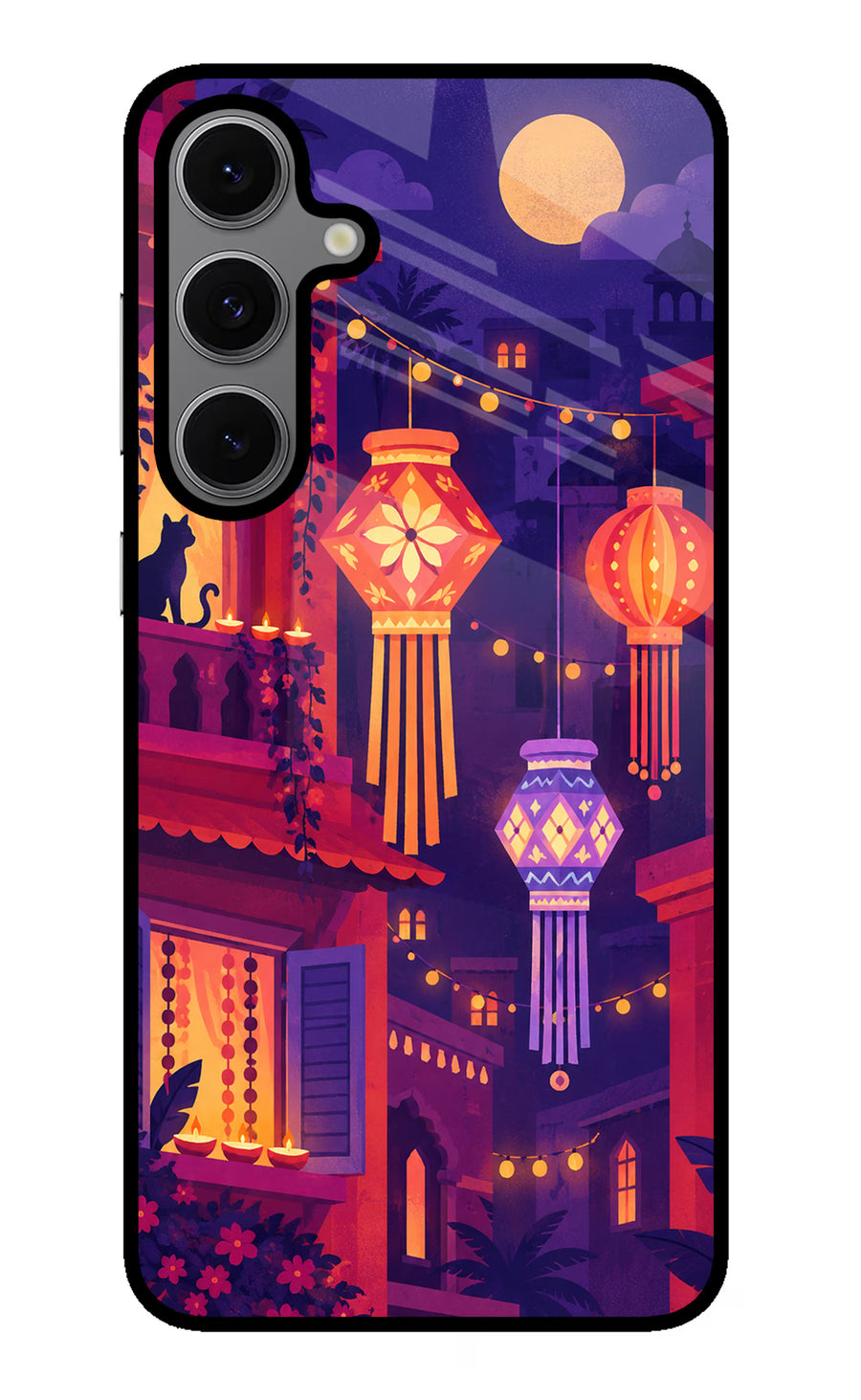 Lantern Lane Samsung S24 FE 5G Back Cover, Glass case