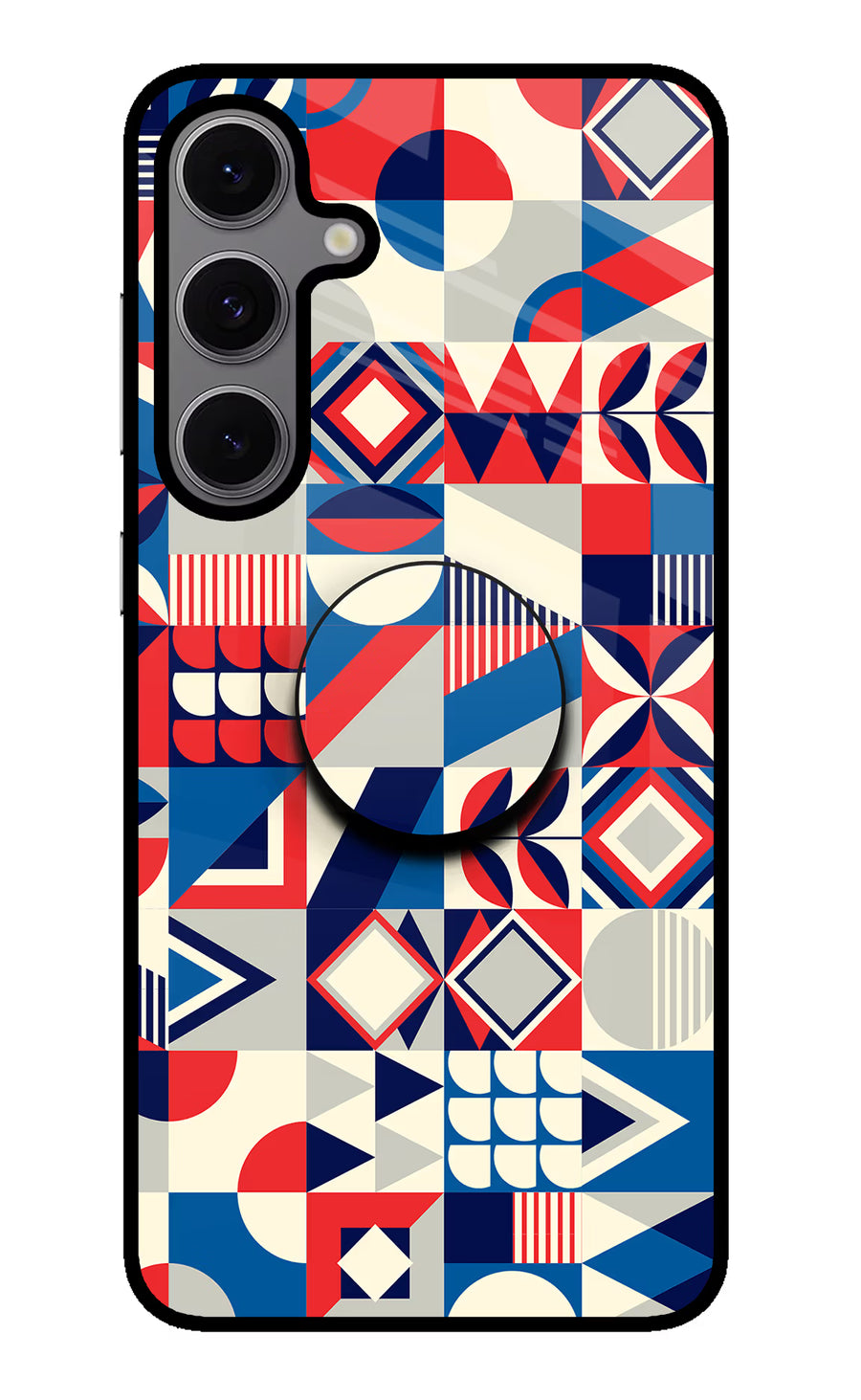 Colorful Pattern Samsung S24 FE 5G Pop Case, Metal case