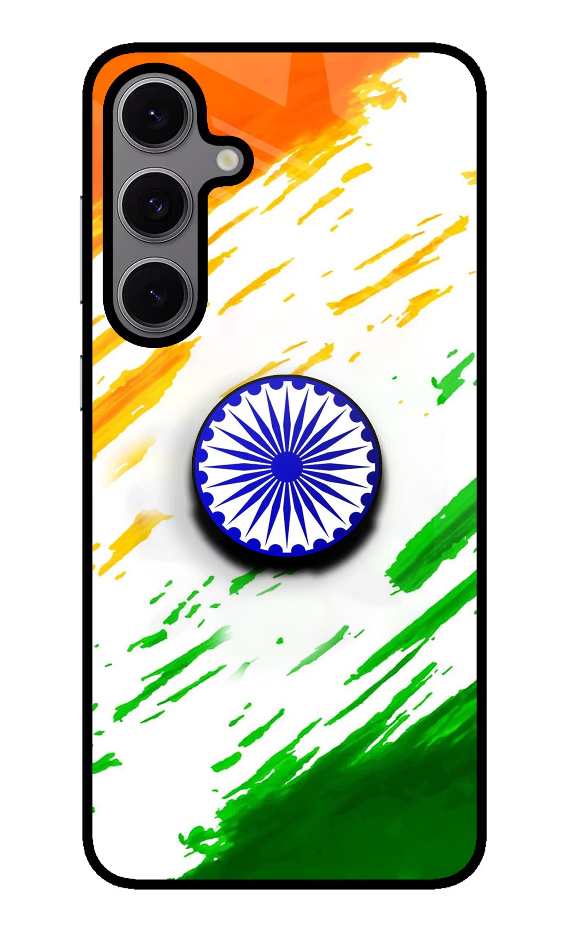 Indian Flag Ashoka Chakra Samsung S24 FE 5G Pop Case by Casekaro