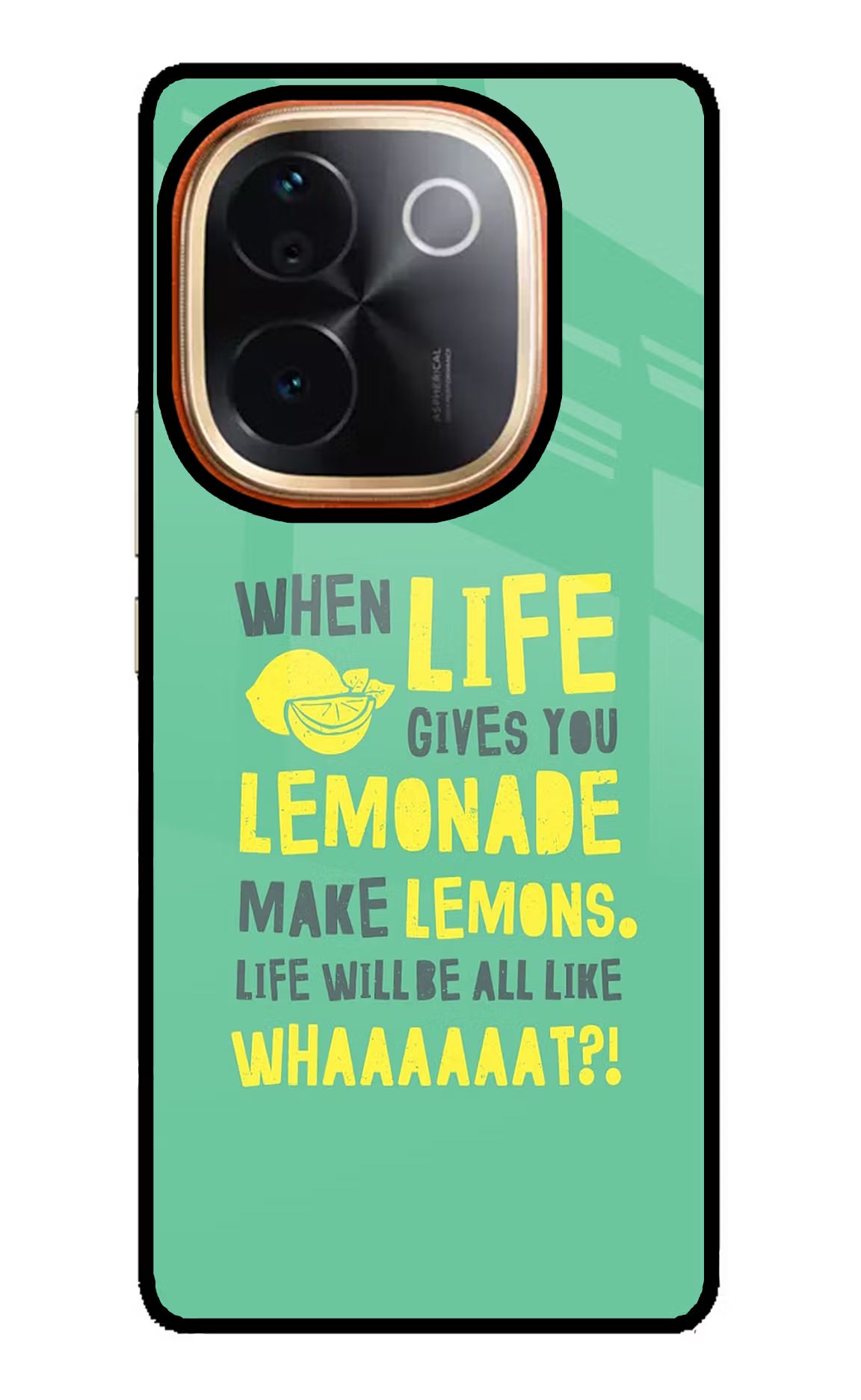 Quote Vivo T3 Pro 5G Glass Case Back Cover by Casekaro