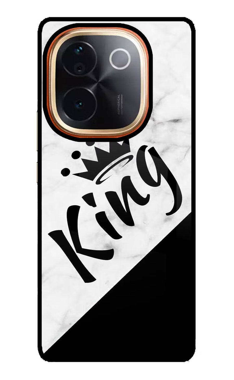 King Vivo T3 Pro 5G Back Cover, Glass case