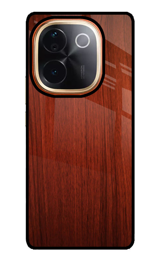 Wooden Plain Pattern Vivo T3 Pro 5G Glass Case