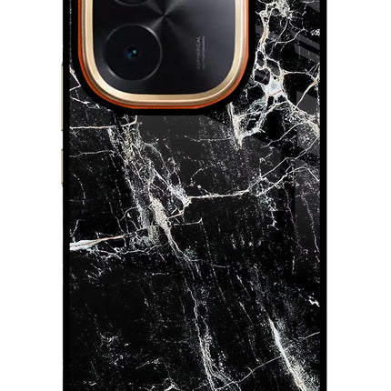 Black Marble Texture Vivo T3 Pro 5G Glass Case