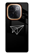 Paper Plane White Vivo T3 Pro 5G Glass Case
