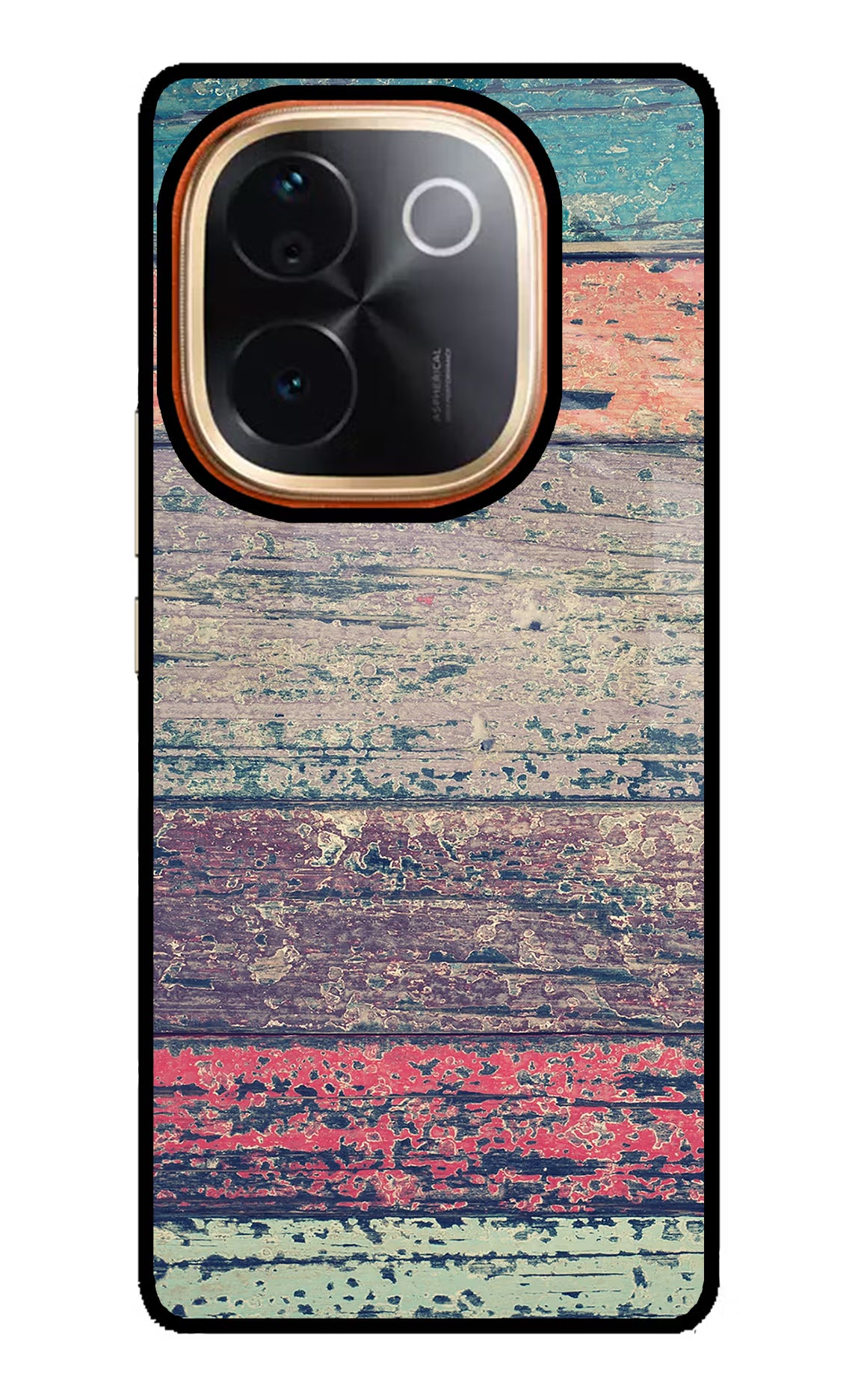 Colourful Wall Vivo T3 Pro 5G Glass Case Back Cover by Casekaro