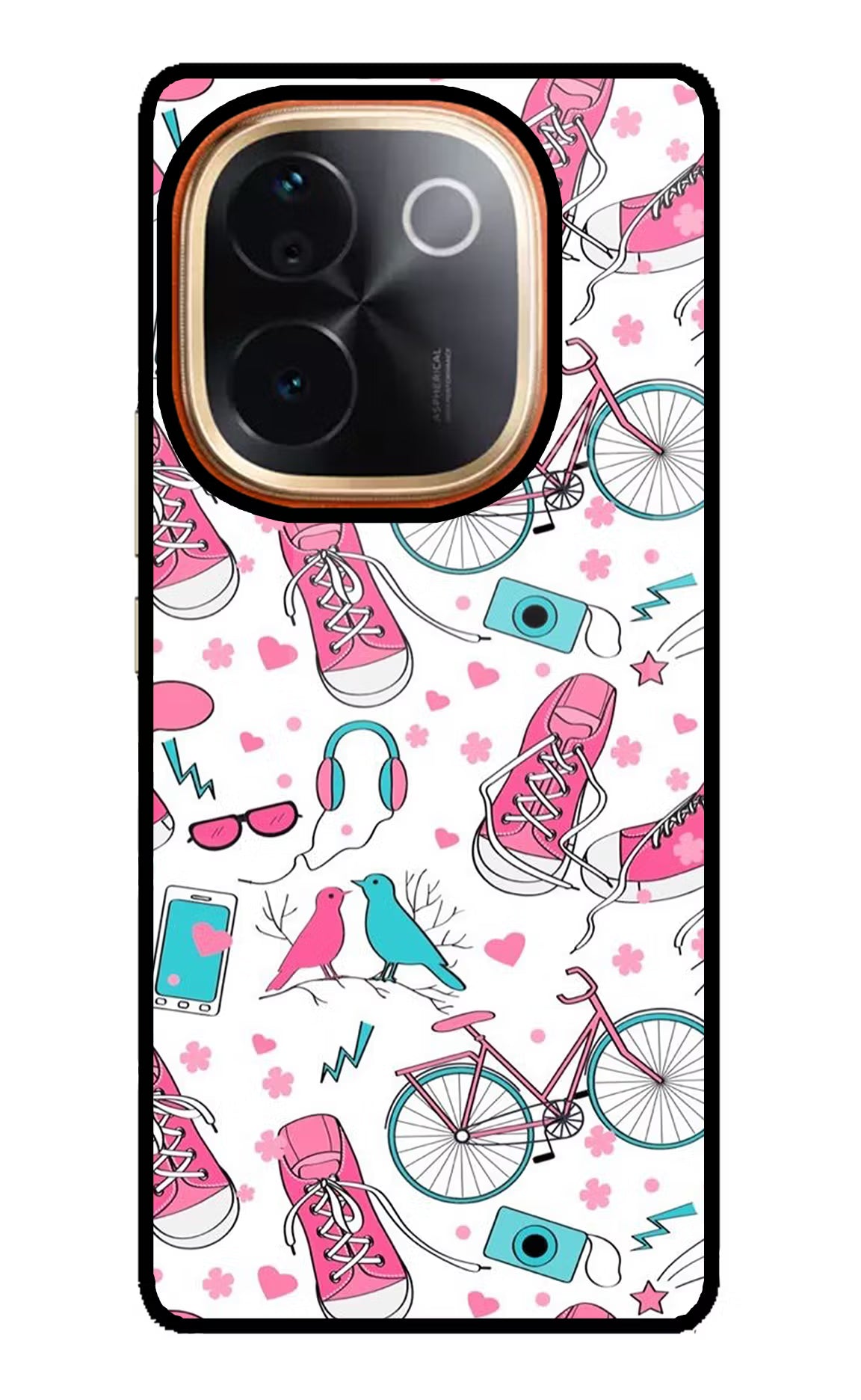 Artwork Vivo T3 Pro 5G Glass Case Back Cover by Casekaro