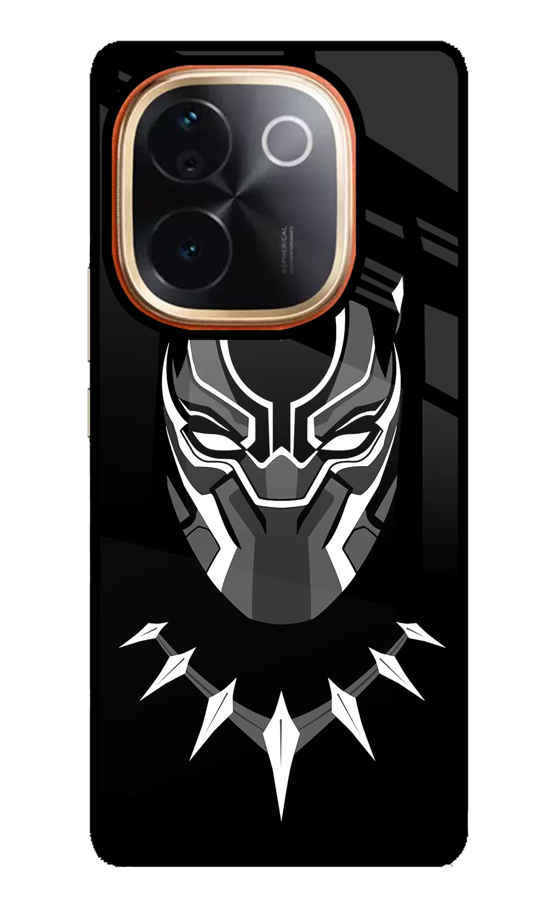 Black Panther Vivo T3 Pro 5G Glass Case Back Cover by Casekaro